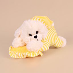DukieKooky Kids Yellow Striped Sleeping Teddy soft toy-31