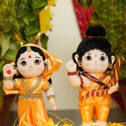 Panda's Box Kids Set of 2 Baby Rama & Devi Sita Combo Soft Plush Toys-1