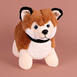 DukieKooky Kids Brown & Pink Cute Husky Soft Toys-49