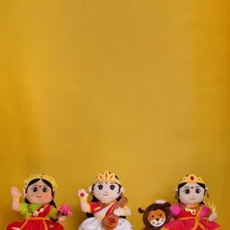 Panda's Box Kids Set of 3 Mantra Chanting Devi Musical Soft Plush Toys image 2