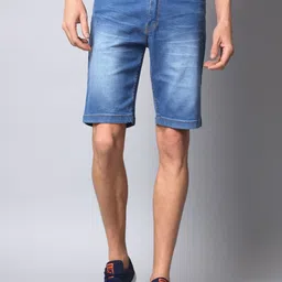 STUDIO NEXX Men Washed Denim Denim Shorts Technology-picture-47