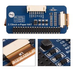 Waveshare 2.13inch E-Ink Paper display HAT for Raspberry Pi, Three-Color image 4