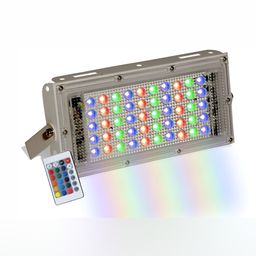 SPARK WORLD Off White Textured Color Changing Self Assembly Outdoor Lamp-21