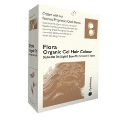 QUIKHENNA Flora Organic Gel Hair Color - 70 g - Light Golden Brown-54