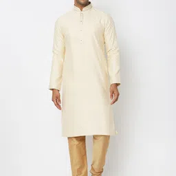 Ethnicity Ethnic Motifs Woven Design Jacquard Straight Kurta With Churidar-picture-32