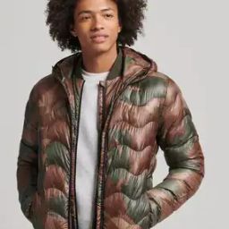 Vintage Non Hooded Mid Layer Slim Fit Puffer Jacket-image-17