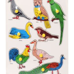 Little Genius Wooden Bird Tray - Multicolor-image-10
