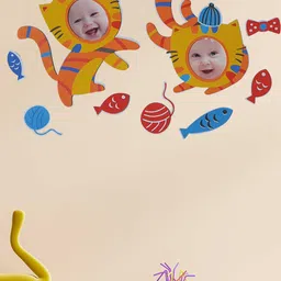 Art Street Kids  Cat & Fish 3D Decals Stickers-picture-24
