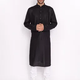 ZOIS Mandarin Collar Long Sleeves Cotton Straight Kurta-picture-11