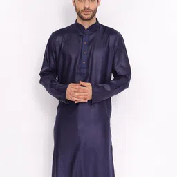 ZOIS Woven Design Mandarin Collar Long Sleeves Knee Length Straight Kurta-picture-22