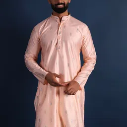 Lightpole Men Thread Work Handloom Kurta-picture-51