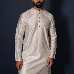 Lightpole Mandarin Collar Long Sleeves Ethnic Embroidered Straight Kurta-picture-12