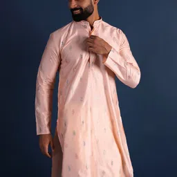 Lightpole Men Thread Work Handloom Kurta image 5