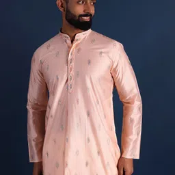 Lightpole Men Thread Work Handloom Kurta image 3