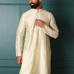 Lightpole Men Thread Work Handloom Kurta image 4