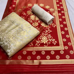 KALINI Pure Silk Unstitched Dress Material-image-29
