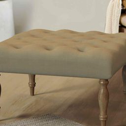 Chumbak Beige Round Ottomans-32