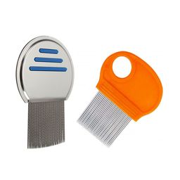 Alexvyan Set Of 2 Metal Teeth Magnifier Lens Nit & Egg Head Lice Comb-17