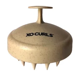 XO CURLS Biodegradable & Eco-Friendly Gentle Shampoo Brush for Clean Scalp - Beige-23