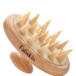 Fabskin Wooden Scalp Massager Shampoo Hair Brush - 01-10