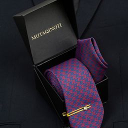 MUTAQINOTI Silk Necktie Accessory Gift Set-image-95