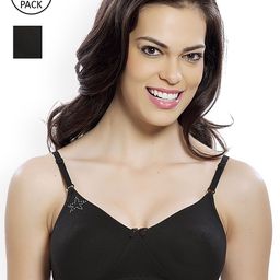 Lady Love Pack of 2 Black T-shirt Bra LLBR9031BlackCombo30B-image-29