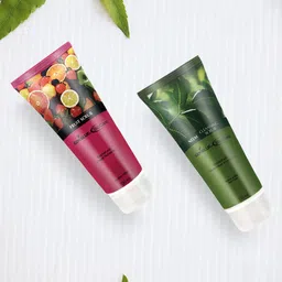 GEMBLUE BioCare Unisex Fruit Scrub And Neem Scrub, 200ML Each (Combo of 2)-24