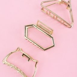 Krelin Set of 3 Elegant Vintage Premium Hollow Claw Clips-18