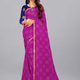 Aardiva Ethnic Motifs Zari Pure Chiffon Saree-picture-30
