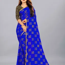 Aardiva Ethnic Motifs Pure Chiffon Saree-picture-38
