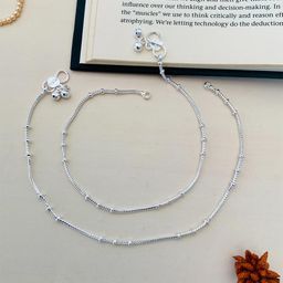 ABDESIGNS Silver-Plated Anklet-56