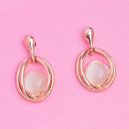 Estele White Circular Studs Earrings-51