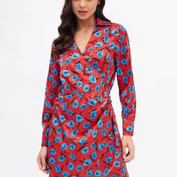 Kibo Floral Wrap Dress-image-61
