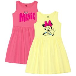 Wear Your Mind Girls Pack of 2 Minnie Mouse Printed Fit and Flare Dress-image-4