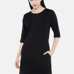 STATUS MANTRA Round Neck T-shirt Dress-picture-47