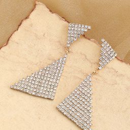 SOHI Women Gold-Toned & White Contemporary Drop Earrings-10