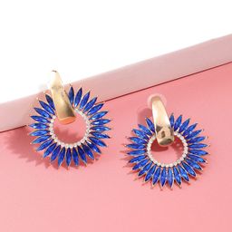 SOHI Women Gold Plated Contemporary Drop Earrings-image-57