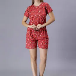 Xivir Conversational Printed Pure Cotton Night suit-picture-11
