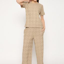 Camey Printed T-Shirt & Trouser Co-Ord Set-image-17