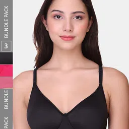 POOJA RAGENEE Pack Of 3 Full Coverage Bra Lightly Padded mq3007_3p_mg_dpk_bl_28b-picture-18
