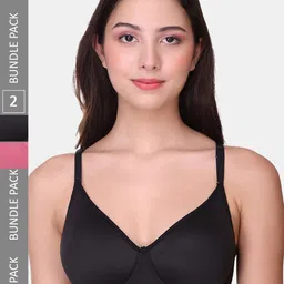 POOJA RAGENEE Pack Of 2 Full Coverage Non-Wired Lightly Padded Everyday Bras-image-28