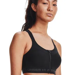 UNDER ARMOUR Removable Padding Non-Wired Armour High Crossback Zip Training Bra-51