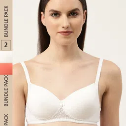 Leading Lady Pack of 2 Lightly Padded Non-Wired Seamless Bra-picture-19