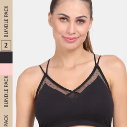 Amour Secret Pack of 2 Lightly Padded Sports Bra-image-29