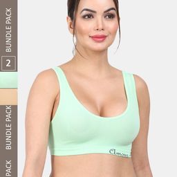 Amour Secret Pack Of 2 Non Padded Full Coverage Seamless Slip-On Bra-20