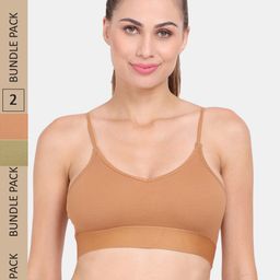 Amour Secret Pack Of 2 Lightly Padded Non Wired Anti-Odour Sports Bra-image-92