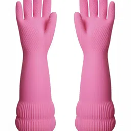 RBGIIT Pink 2 Pieces Kitchen Cleaning Gloves-27