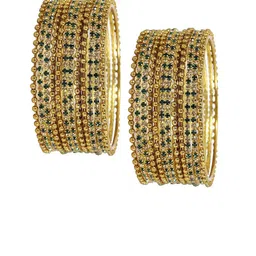 NMII Set Of 24 Cubic Zirconia-Studded Bangle Set-0