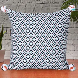 Mezposh Grey & Black Geometric Square Cushion Covers-56