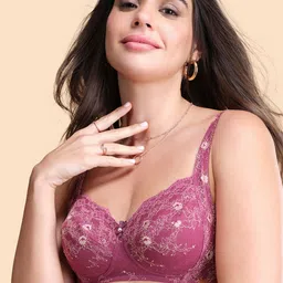 Enamor Floral Full Coverage Seamless Underwired Bra All Day Comfort-image-17